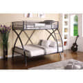 Classic X Shape Design Bunk Bed - rear_view