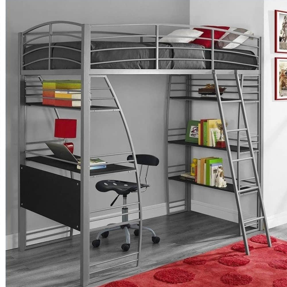 Winnipeg Loft Bed With Table - photo