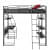 Winnipeg Loft Bed With Table - front_view