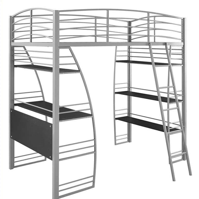 Winnipeg Loft Bed With Table - left_view