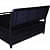 Patimo Metal Bed With Hydraulic Storage - rear_view