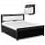 Carbon Metal Bed With Hydraulic Storage - top_view