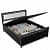 Carbin Metal Bed With Hydraulic Storage - rear_view