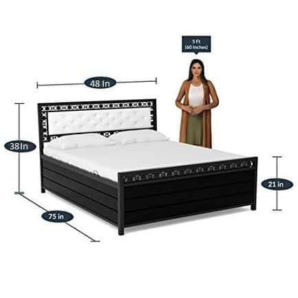 Carbin Metal Bed With Hydraulic Storage - left_view
