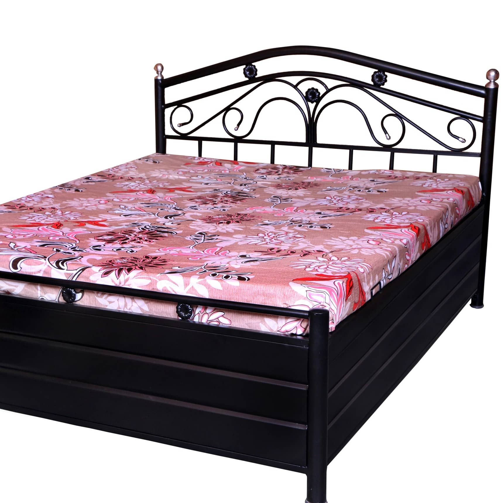 Castriyo Metal Bed With Hydraulic Storage