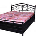 Castriyo Metal Bed With Hydraulic Storage - front_view