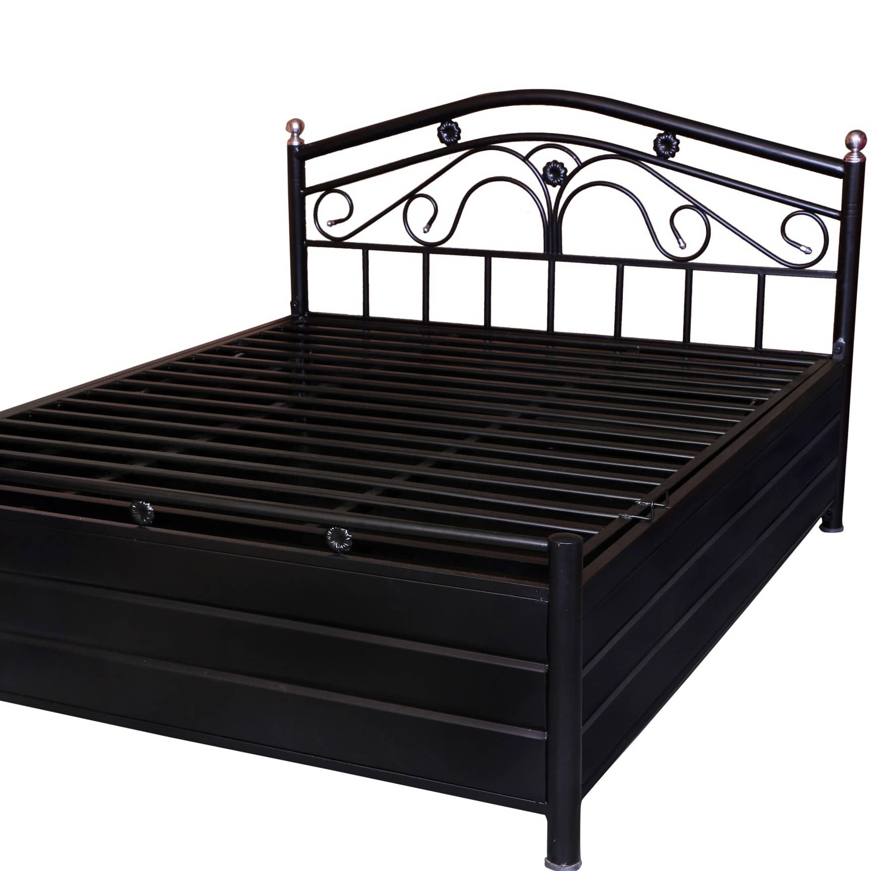 Castriyo Metal Bed With Hydraulic Storage