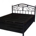 Castriyo Metal Bed With Hydraulic Storage - top_view
