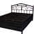 Castriyo Metal Bed With Hydraulic Storage - top_view