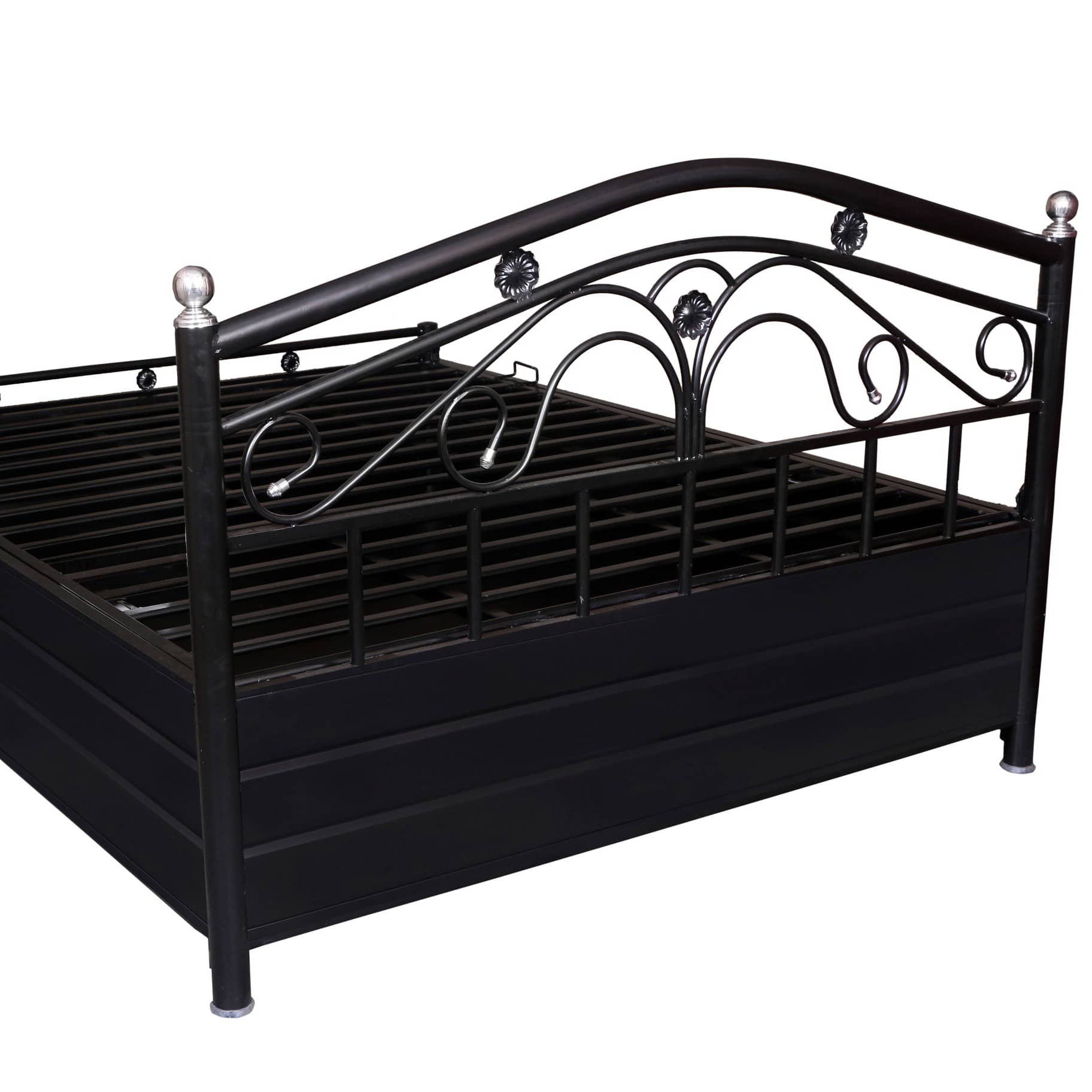 Castriyo Metal Bed With Hydraulic Storage