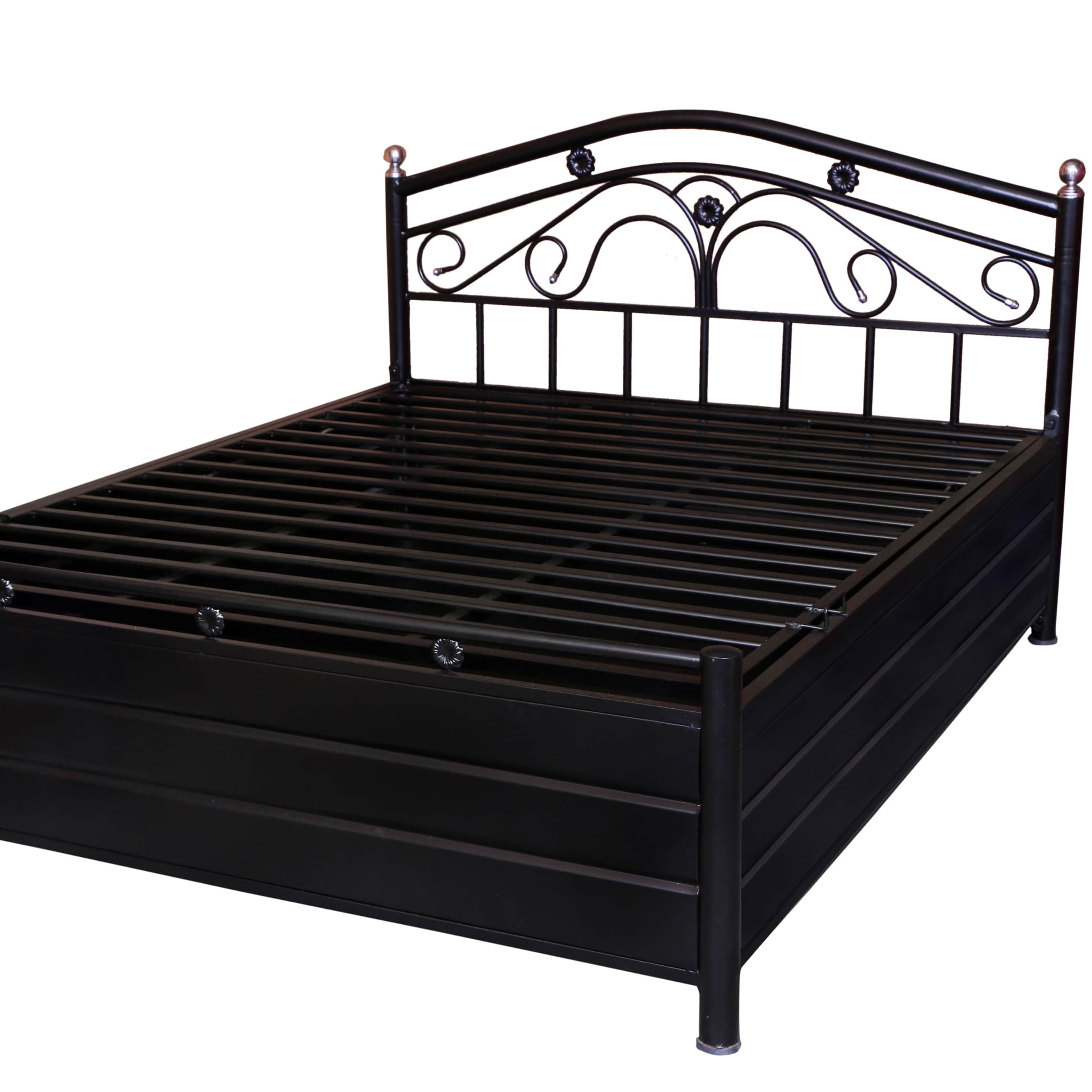 Castriyo Metal Queen Size Bed - top_view