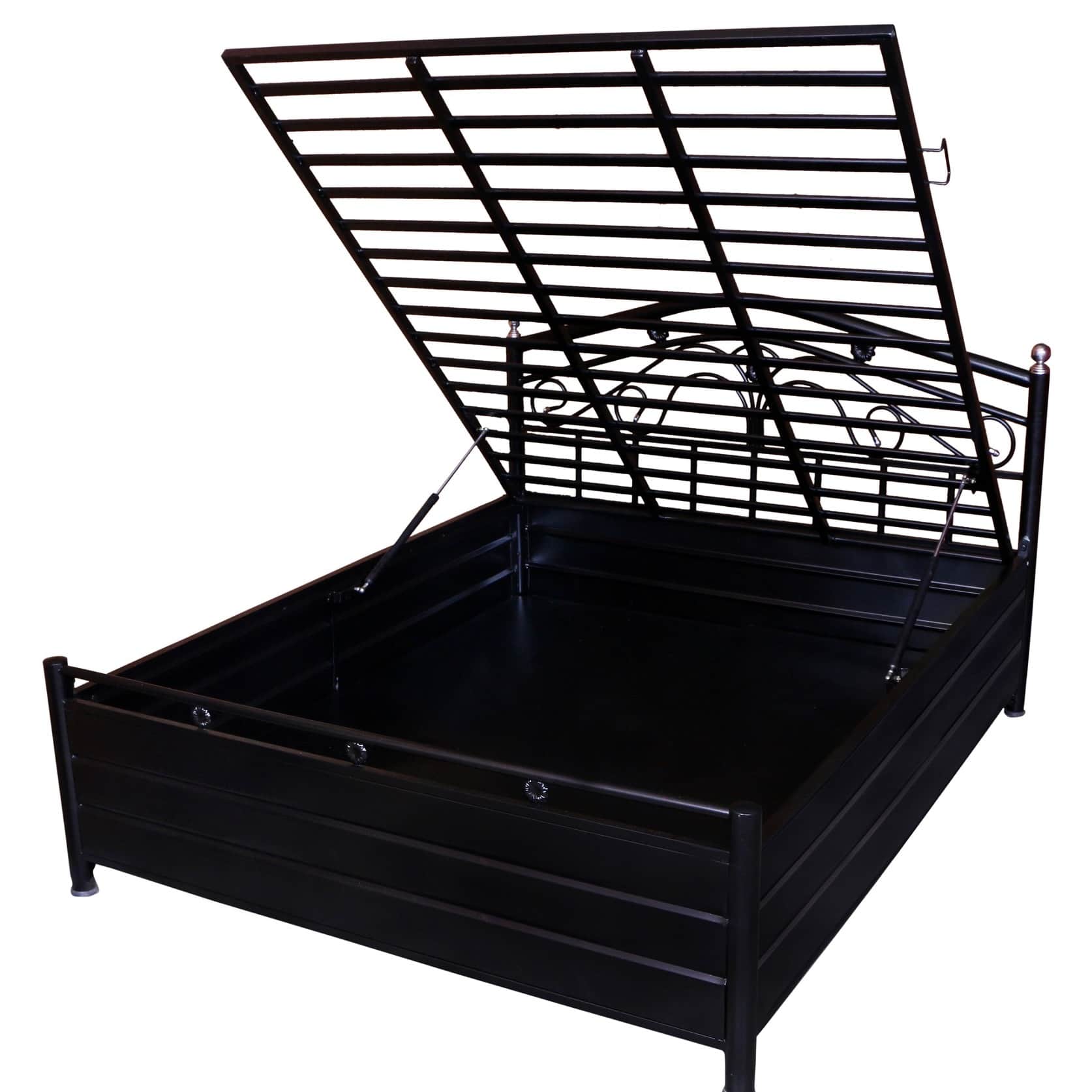 Castriyo Metal Queen Size Bed - rear_view