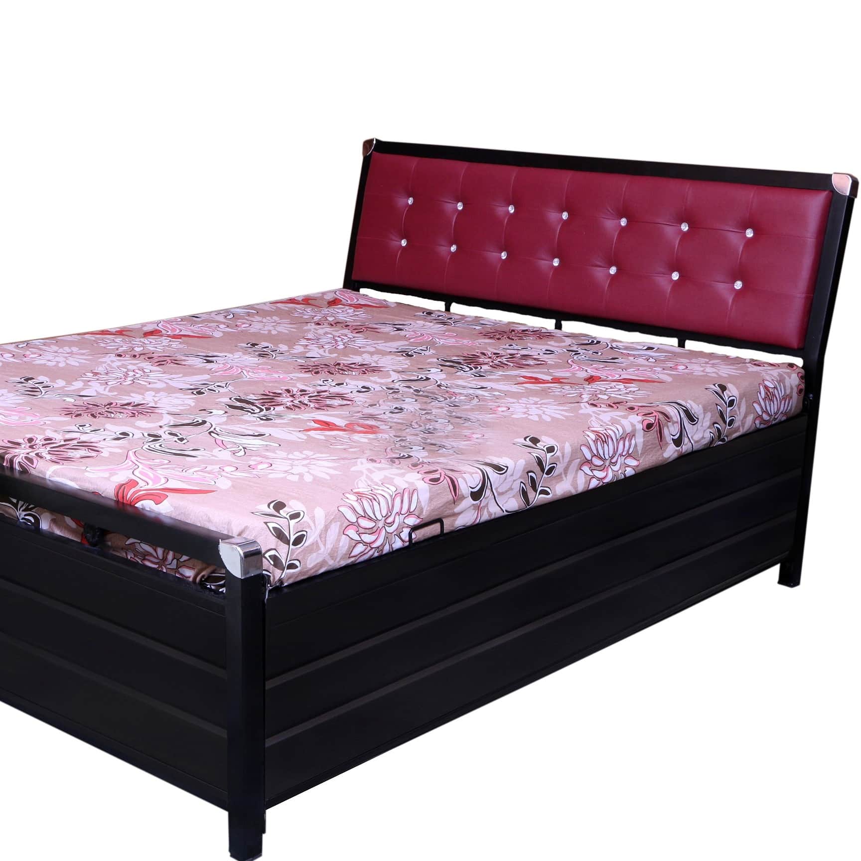 Nimoron Metal Bed With Hydraulic Storage - front_view