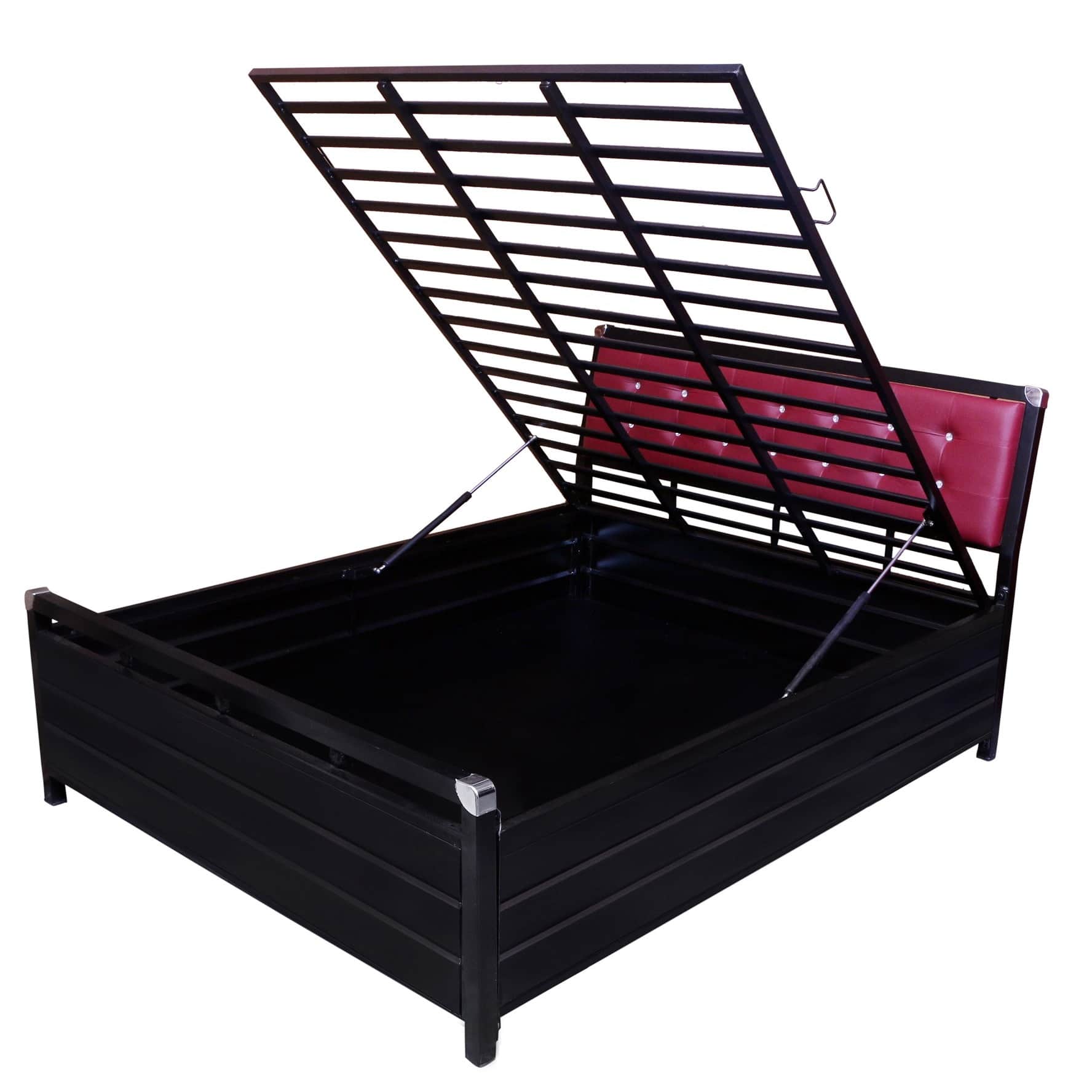 Nimoron Metal Queen Size Bed - rear_view