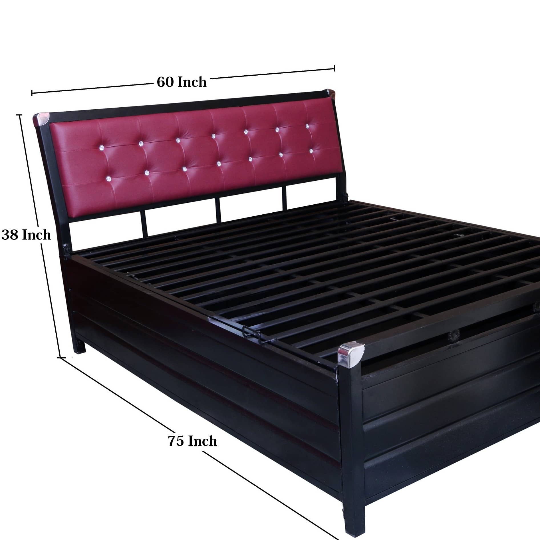 Nimoron Metal Queen Size Bed