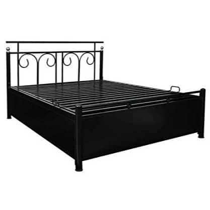 Uotomi Metal Bed With Hydraulic Storage