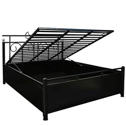 Uotomi Metal Bed With Hydraulic Storage - left_view