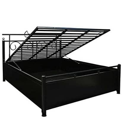 Uotomi Metal Bed With Hydraulic Storage