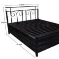 Uotomi Metal Bed With Hydraulic Storage - right_view