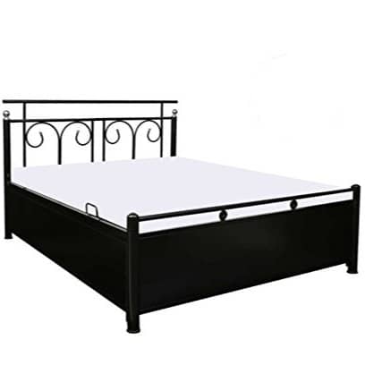 Uotomi Metal Bed With Hydraulic Storage