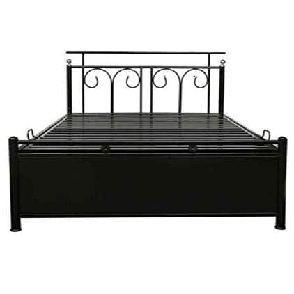 Uotomi Metal Bed With Hydraulic Storage - front_view