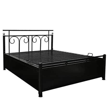 Uotomi Metal Bed With Hydraulic Storage - top_view