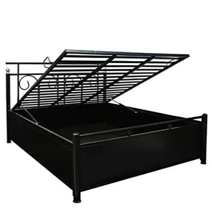 Uotomi Metal Bed With Hydraulic Storage - left_view