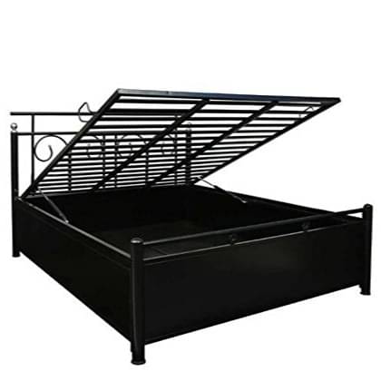 Uotomi Metal Bed With Hydraulic Storage