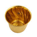 Pure Brass Lining Design Planter - front_view
