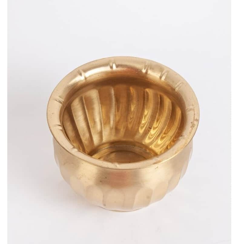 Brass Round Planter - top_view