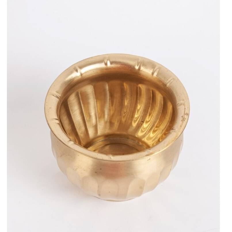Brass Round Planter