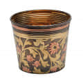 Decorative Colored Brass Planter - top_view