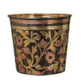 Decorative Colored Brass Planter - rear_view
