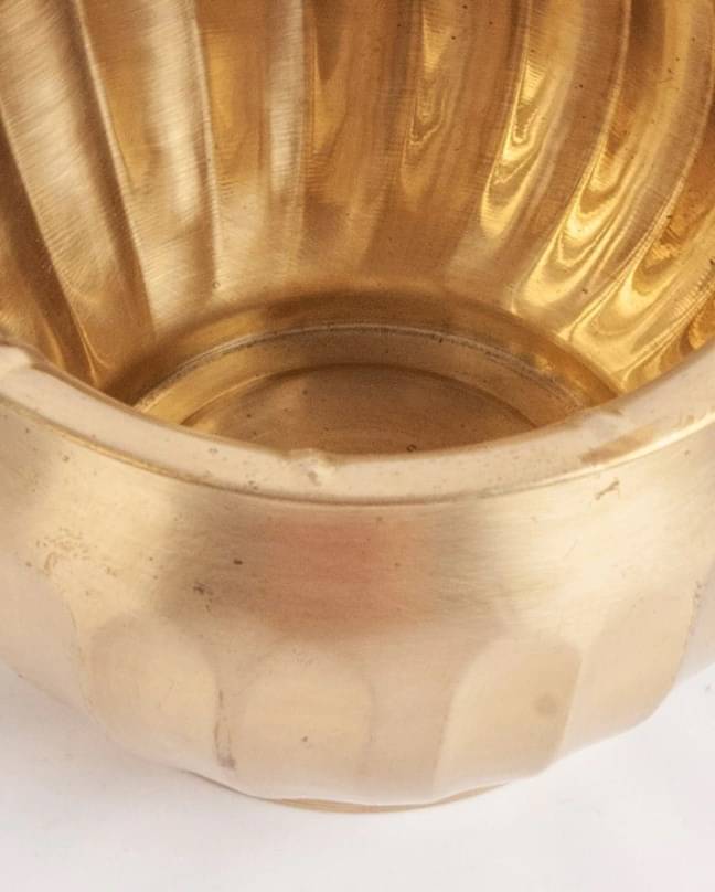 Brass Round Planter