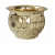 Decorative Round Diamond Hammered Planter - photo