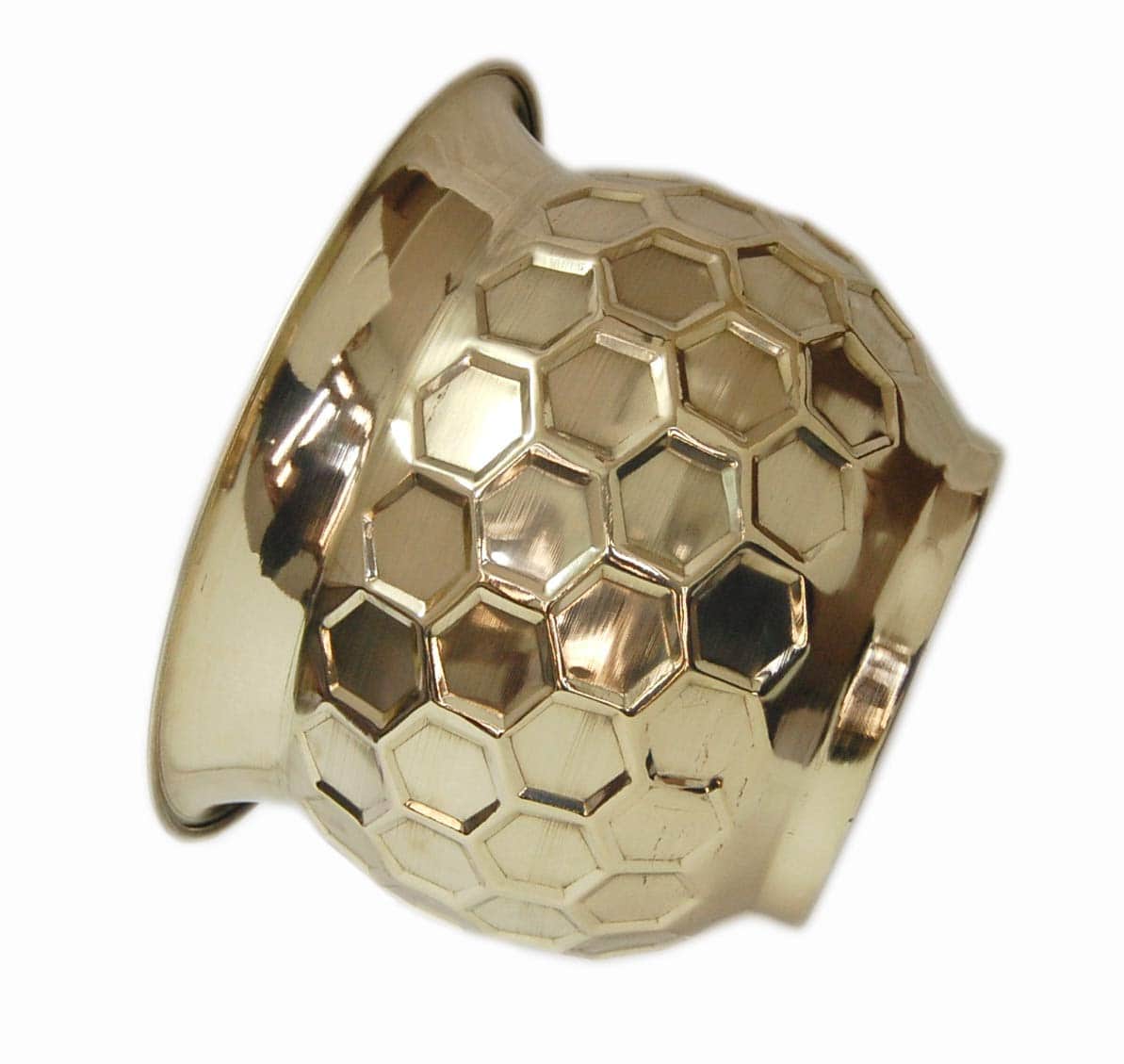 Decorative Round Diamond Hammered Planter - rear_view