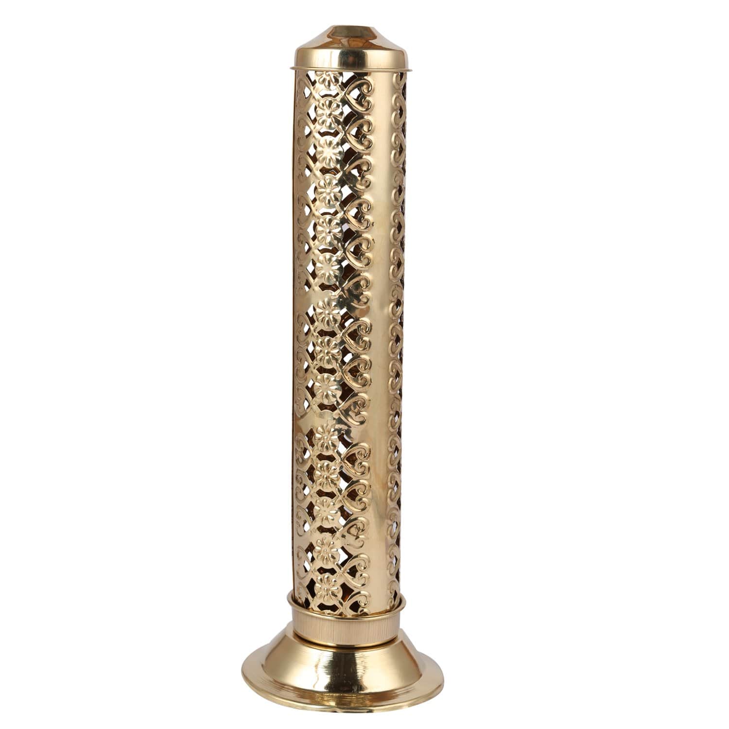 Brass Agarbatti Stand / Incense Holder - top_view