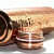 Hammered Copper Water Bottle (1ltr) - top_view