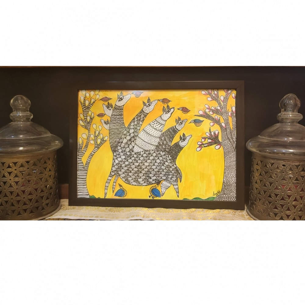 Gond Art - Handmade Wall Hanging - photo