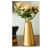 Metal Gold Flower Vase - photo