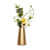 Metal Gold Flower Vase - front_view