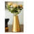 Metal Gold Flower Vase - top_view