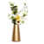 Metal Gold Flower Vase - rear_view