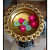 Metal Urli Bowl for Flowers - top_view