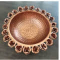 Metal Urli Bowl for Flowers - rear_view
