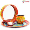 Karwa Chauth Plate Set - top_view