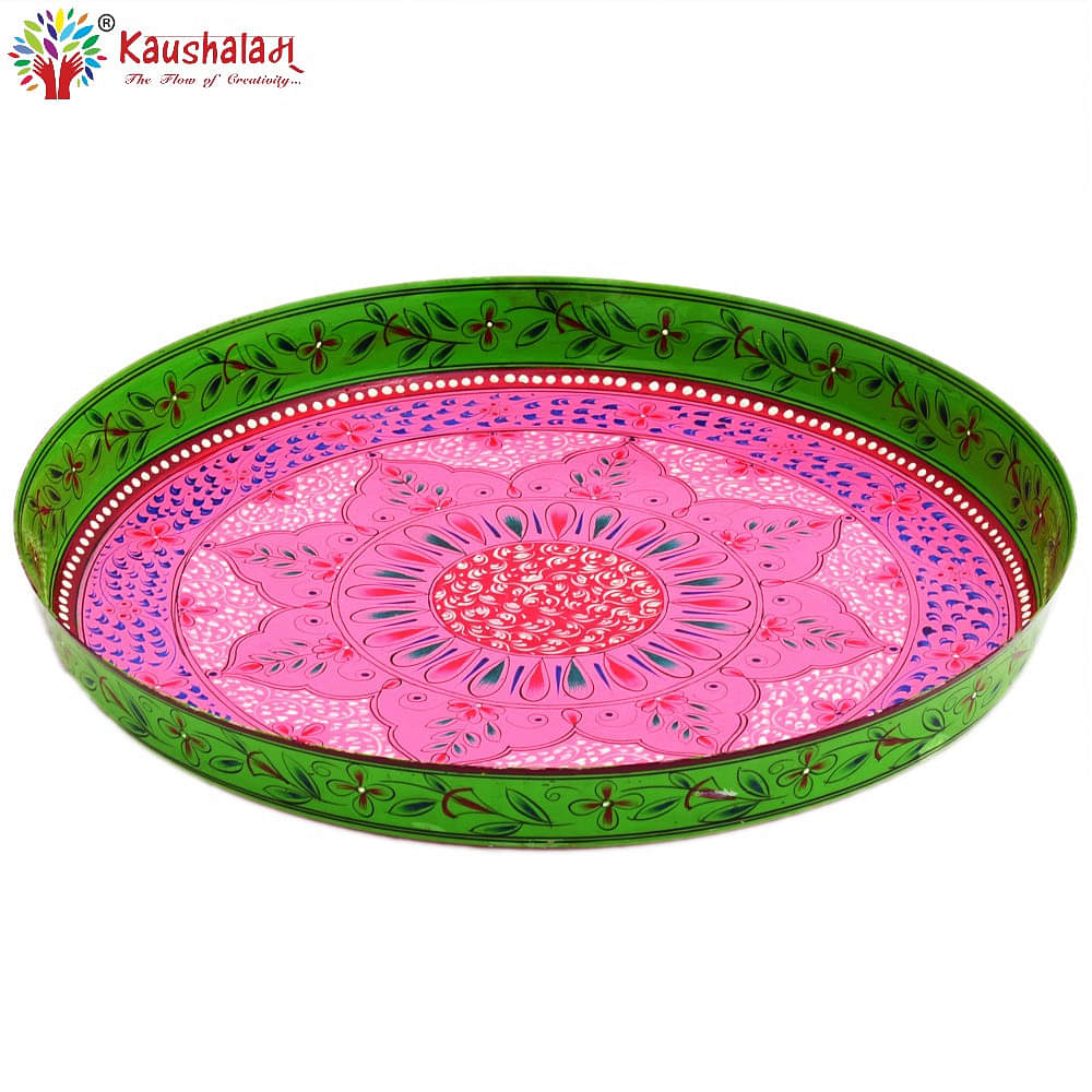 Round Tray plate- Puja Thali - photo