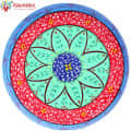 Round Tray plate- Puja Thali - front_view