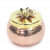 Metal Hammered Gifting Jar for Dry Fruits (set of 1) - top_view