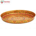 Round Tray plate- Puja Thali - top_view